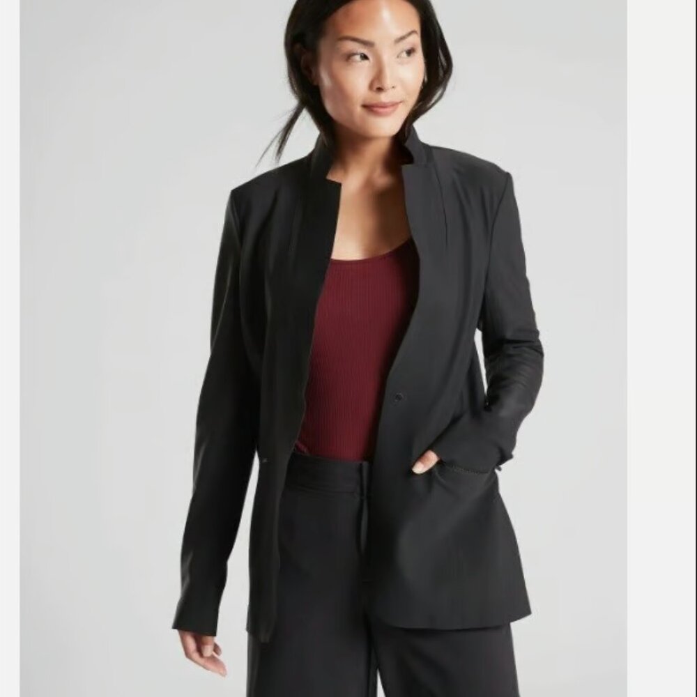 Athleta Black Interstellar Blazer Gorpcore Athlei… - image 1